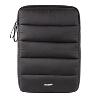 Gry Mattr - Étui pour ordinateur portatif matelassé, noir-Matelassage en nylon noir mat