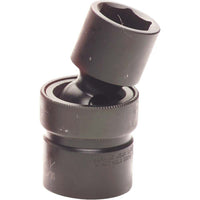Gray Tools – Douilles cardan universel de 9/16 x 1/2 po, 6 pans, longueur standard, noir-Taille : 9/16 po