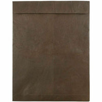  JAM Paper - Enveloppes Tyvek 10 x 13 - Catalogue à extrémité ouverte avec fermeture auto-adhésive - Brun chocolat - paquet de 25-Couleur : marron chocolat