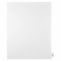 Mark Maker – Onglets séparateurs juridiques blancs, 1/15 onglets, format lettre, sans trous, numéro 195, 25/paquet-Onglets séparateurs blancs, 1/15 onglets