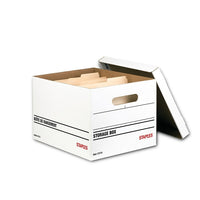 Staples - Boîte de rangement pour travaux légers, Paquet de 6-Boîte de rangement pour dossiers de base
