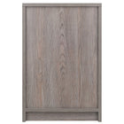 Winsome - Table d'appoint 16115 Rennick, fini gris cendre-Poignées de tiroir et d'armoire en plastique argent mat modernes