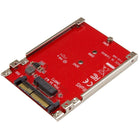 StarTech ® Adaptateur disque dur M.2 vers U.2 pour SSD M.2 PCIe NVMe (U2M2E125)-Augmentez la vitesse et les performances de votre système à moindre coût en ajoutant un SSD M.2 PCIe NVMe à votre PC ou serveur