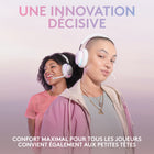 Logitech G735 Casque gamer sans fil avec Bluetooth - éclairage RVB LightSync personnalisable - Blanc-Cool et confortable : jouez toute la journée avec ce casque gamer léger aux oreillettes respirantes, moelleuses et rotatives, pesant seulement 250 g