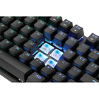 Adesso - AKB-650EB Clavier de jeu mécanique programmable RVB avec repose-mains magnétique amovible-Enregistrez vos touches macro avec le pilote programmable pour donner accès à votre programme le plus fréquemment utilisé, à Internet et à vos commandes multimédia