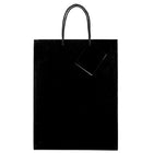 Jam Paper Sacs-cadeaux lustrées, grand format, 10 x 13 x 5 po, noir, lustré, 6/paquet (673GLBLA)-Noir