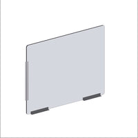 Côté pare-haleine modulaire Mark Maker - Acrylique transparent de 1/4" -panneau de 35,5" de largex31,5"H-2 traverses inférieures-Nos côtés modulaires transparents doivent être combinés avec les façades modulaires comme une extension pour une protection supplémentaire.