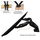 Double moniteur support de bureau Heavy Duty pour les écrans et moniteurs 17 - 27 po de North Bayou - F160-Rotation: 360 °