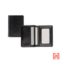 Bugatti vegan leather Business Card Case, Black (BCC5000S-BLACK)-Porte cartes