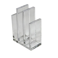 Classeur et appuie-livres acryliq., transp, 1/2po-1