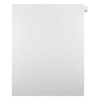 Mark Maker – Onglets séparateurs juridiques blancs, 1/25 onglets, format lettre, sans trous, numéro 126, 25/paquet-Onglets séparateurs blancs, 1/25 onglets