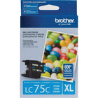 Brother – Cartouche de toner cyan LC75, rendement élevé (LC75CS)-Cyan    