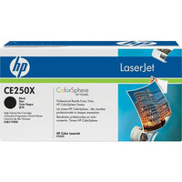 HP 504X (CE250X) Cartouche de toner HP LaserJet noir à rendement élevé d'origine-Couleur: Noir