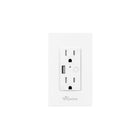 Prise murale Wi-Fi intelligente Apone avec chargeur USB-Aucun concentrateur requis, fil neutre requis: Wi-Fi intégré compatible avec tous les réseaux Wi-Fi 2,4 GHz.
