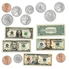 Ensemble d'argent magnétique recto-verso de Learning Resources-Fournit 36 ??pièces (pennies, nickels, dimes, quarters) à 4x la taille réelle, et 9 billets (billets de 1, 5, 1 et 2 dollars) à 1,5x la taille réelle (environ 9,5 "L x 4" H)