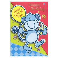 Rosedale – Cartes d’anniversaire et enveloppes pour jeune garçon, Have Lots Of Fun, 5 1/2 x 8 po, 12/paquet (15896)-Imprimées sur du papier cartonné non couché de haute qualité