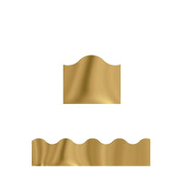 Trend Enterprises Tondeuse métallique festonnée Terrific, or, paquet de 60-Les couleurs métalliques audacieuses attirent l'attention sur vos messages et vos matériaux partout où les gens se réunissent.