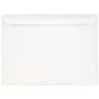 JAM Paper Enveloppes format livret à rabat droit gommé, 9 1/2 x 12 5/8 po, blanches, 1000 par paquet-Blanc