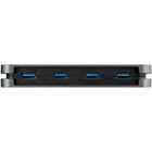 StarTech - Hub 4 ports USB-A vers USB-C - Câble de 11,2 po-Compatible avec les disques ssd, clés usb, solutions de stockage de données, claviers, souris, webcams, casques