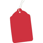 Crownhill - Étiquettes pour vente au détail, avec ficelle, 2 3/4 x 1 11/16 po, rouge-Idéales pour marquer les prix sur des articles dans les magasins de détail ou les boutiques