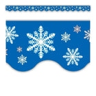 Teacher Created Resources Garniture de bordure de flocons de neige festonnés, paquet de 72-Utilisez des bordures colorées pour animer les tableaux d'affichage, les fenêtres, les murs et les projets de classe