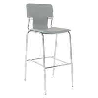 Tabouret bar Dorado, vinyle, base chrome, 30po-1