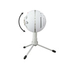 Blue Snowball iCE Plug 'n Play USB Microphone - White-Stylish retro design: Record or stream in style with a classic recording equipment design that looks great on your desktop and on camera