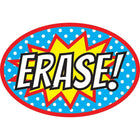 Ashley Productions Gomme pour tableau blanc magnétique, Superhero Erase!, Paquet de 6-Un design amusant pour égayer votre planche !