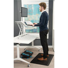 Fellowes – Tapis de bien-être anti-fatigue pour bureau debout, 24 po x 36 po, noir-Noir