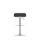 CorLivingMC – Tabouret de bar incurvé ajustable, similicuir noir, ensemble de 2-Similicuir noir