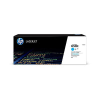 HP - Cartouche de toner d'origine LaserJet 658X, haut rendement, cyan-Rendement de 28 000 pages