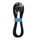 Blu Element - Câble Tressé de Charge /Sync Micro USB 4ft, Noir-USB 2.0 pour une synchronisation rapide