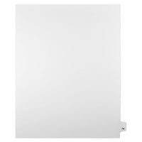 Mark Maker – Onglets séparateurs juridiques blancs, 1/25 onglets, format lettre, sans trous, numéro 74, 25/paquet-Onglets séparateurs blancs, 1/25 onglets