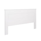 Prepac - Tête de lit à panneau plat WHFK-1301-1, très grand lit, blanc-Convenable aux très grands lits