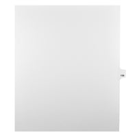 Markmaker - Intercalaires imprimes Legal, Blanc, 1/25th coupe, format lettre, sans trous, 25 tabs/PQT, 5 PQT/Boite, Numero 139-Intercalaires imprimes Legal