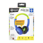 Wicked Audio - Tricky Tike BT Casque D'Écoute de 85 dB Sécuritaire pour les Enfants - Bleu-Duree de vie des batteries - 10 heures, temps de recharde - 2 heure