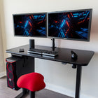 AnthroDesk - Bureau assis/debout electrique - Starter Noir avec une surface de travail WM 48" x 24"-8