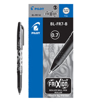 Pilot - Stylo à bille à encre gel effaçable FriXion - 0,7 mm - noir - paquet de 12-Pointe de 0,7 mm