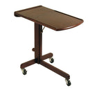 Winsome – Chariot pour ordinateur portatif ajustable, noyer antique-Conception exceptionnelle. Ce chariot est idéal pour le travail et les loisirs. Hauteur ajustable et surface de travail inclinée. Se déplace facilement sur 3 roulettes. Magnifique fini noyer. Hauteur de l’extension de la table 24,45 à 36 po