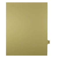 Mark Maker – Onglets séparateurs juridiques beiges, 1/15 onglets, format lettre, sans trous, numéro 42, 25/paquet-Onglets séparateurs beiges, 1/15 onglets