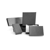 Eddie's - Boîtes à bijoux - #65 Large - 6-1/8 po l x 5 1/8 po P x 1 1/8 po H - Tourbillon noir - 100/paquet-Carton