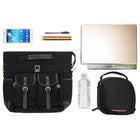 Lencca Mini Phlox Sac à Dos , Mignon Poids léger Mode Petit Sac à Dos, Noir-TOTE: Lorsque vous avez besoin d'une poignée de choses. Tirez les deux languettes de chaque côté pour un transport rapide