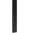 Flash Furniture - Tête de lit Bedford double touffetée et rembourrée en tissu noir-Rembourrage en tissu noir