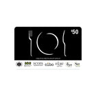 Creative Restaurant Group, carte-cadeau de 50 $-Les récompenses Air Miles ne s'appliquent pas sur l'achat de cartes-cadeaux.