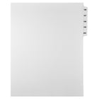 Markmaker - Serie des Intercalaires imprimes Legal, Letter Size, Blanc, 1/15th coupe, un jeu, Numero 196 - 200-Blanc