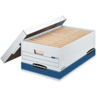 Boîte de rangement au format légal Bankers Box Stor/File, paquet de 12-Assemblage rapide et facile FastFoldMD