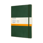Moleskine - Carnet Classic Format Xl - Ligné - Couverture Souple -7,5 po x 9,75 po - Vert Myrte-192 feuilles