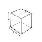 Azar Displays – Bac cubique, 5 po, 4/paquet (556107)-Le bac en forme de cube présente n’importe quel type de produit de manière attrayante et pratique