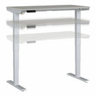 Bureau assis-debout à hauteur réglable 48 po x 24 po Move 40 Series de Bush Business Furniture - gris platine/gris métallique-Le bureau assis-debout électrique à hauteur réglable est doté d’un piètement motorisé et d’un plateau 48L x 24P avec système de gestion des câbles intégré