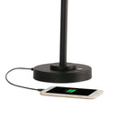 Lampe de bureau à DEL Balance Wellness Series OttLite - Noir avec des Accents de laiton Antique-Modèle en métal bicolore avec abat-jour réglable et bras de contrepoids pour fixer la lampe dans la position souhaitée